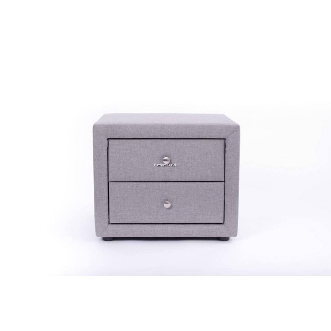 Tribeca Queen Bed + Velvet Bedside Table